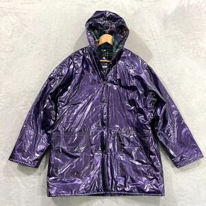 VTG‎ Wippette RainThings  Jacket Womens M Vinyl Full Zip Waterproof Retro Y2K